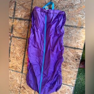 Purple Adventure Geaf Bag with Blue Zipper